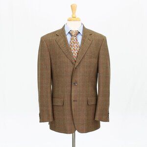 Judson Wade 42R Brown Check 3-Button Sport Coat Blazer Jacket V372